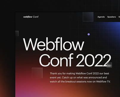 webflow conf banner